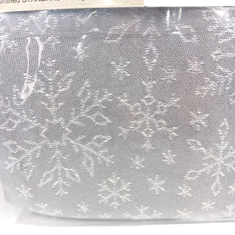 Bee & Willow-Table Cloth-60x84-Seats 6-8/White Snow- Home Gray & White-Holiday - Picture 4 of 10